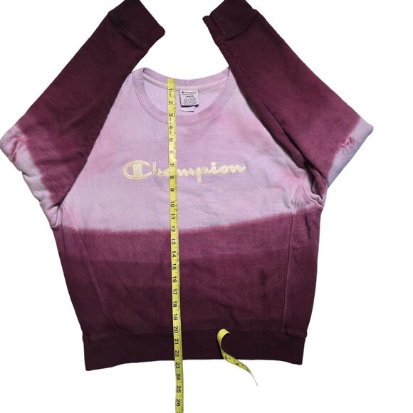 Champion‎ Vintage Ombre Purple Crewneck Sweater Size L Excellent Used Condition - Picture 6 of 6